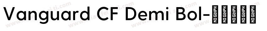Vanguard CF Demi Bol字体转换